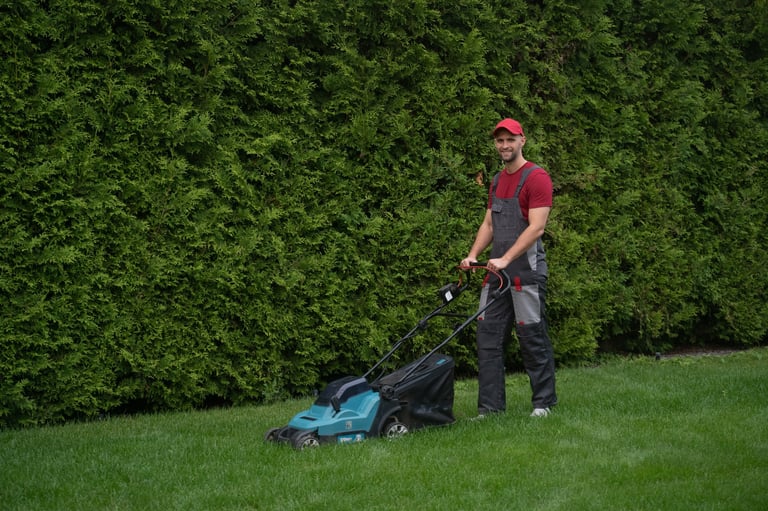 Garden maintenance team